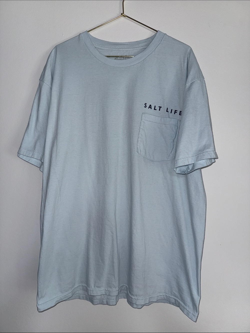 Salt Life Light Blue Short Sleeve Pocket Tee